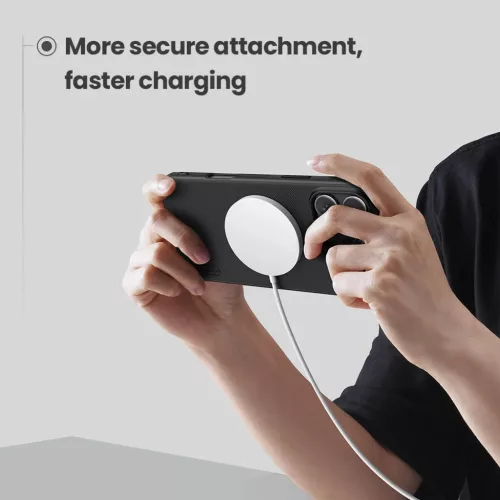 Nillkin Super Frosted PRO Mágneses Hátlap Tok Apple iPhone 16 Pro Fekete