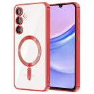 Techsuit - Luxus Kristály MagSafe - Samsung Galaxy A15 4G / A15 5G - Piros tok