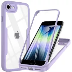   Techsuit - ColorVerse 360 Sorozat + Képernyővédő - iPhone 7 / 8 / SE 2, SE 2020 / SE 3, SE 2022 - Lila tok