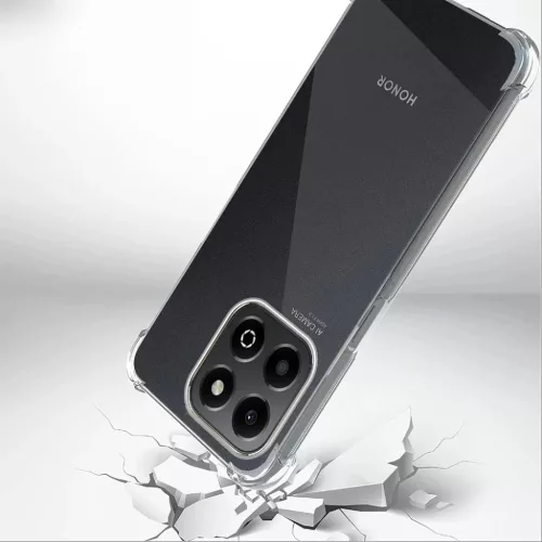 Techsuit - Ütésálló Átlátszó Szilikon - Honor X6b - Átlátszó tok