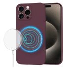 Techsuit - SoftFlex MagSafe - iPhone 15 Pro Max - Szilvavörös tok