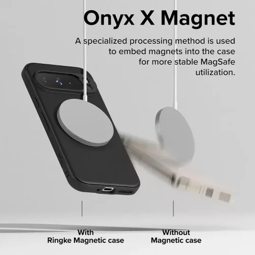 Google Pixel 9 Pro Fekete Ringke Onyx MagSafe tok