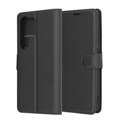 Techsuit - Bőr tok - Samsung Galaxy S25 Ultra - Fekete