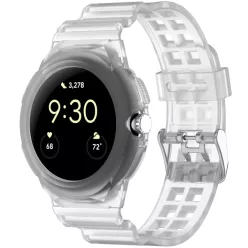   Techsuit - Óraszíj (W065) - Google Pixel Watch / Watch 2 / Watch 3 41mm - Átlátszó.