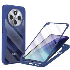   Techsuit - ColorVerse 360 Sorozat + Képernyővédő - Xiaomi Redmi 14C / Poco C75 - Kék tok