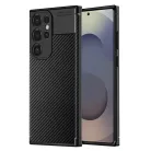 Techsuit - Szénszálas - Samsung Galaxy S25 Ultra - Fekete tok