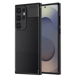   Techsuit - Szénszálas - Samsung Galaxy S25 Ultra - Fekete tok