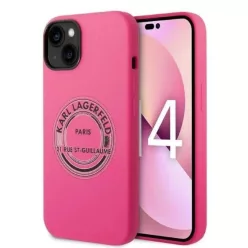   Karl Lagerfeld KLHCP14MSRSGRCF iPhone 14 Plus 6.7" tok, rózsaszín / rózsaszín szilikon RSG