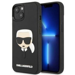   Karl Lagerfeld KLHCP14MKH3DBK iPhone 14 Plus 6.7" fekete / fekete keménytok 3D Rubber Karl's Head tok