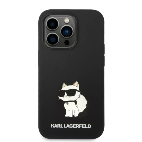 iPhone 14 Pro Max Karl Lagerfeld KLHCP14XSNCHBCK Liquid Silicone Choupette NFT tok fekete