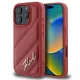iPhone 16 Pro Piros Karl Lagerfeld Quilted Signature tok