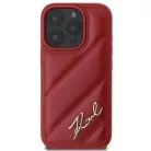 iPhone 16 Pro Piros Karl Lagerfeld Quilted Signature tok
