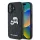 iPhone 16 Fekete Karl Lagerfeld Monogram Karl & Choupette Head Pin tok