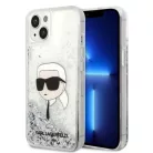 Karl Lagerfeld KLHCP14MLNKHCH iPhone 14 Plus 6.7" ezüst/ezüst keménytok Glitter Karl Head tok