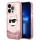 Karl Lagerfeld KLHCP14XLNCHCP iPhone 14 Pro Max 6.7" pink/pink kemény tok Glitter Choupette Head tok