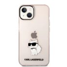 iPhone 14 Plus Karl Lagerfeld KLHCP14MHNCHTCP IML Choupette NFT tok rózsaszín