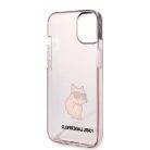 iPhone 14 Plus Karl Lagerfeld KLHCP14MHNCHTCP IML Choupette NFT tok rózsaszín