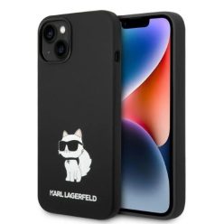   Karl Lagerfeld KLHMP14MSNCHBCK iPhone 14 Plus 6.7" fekete/fekete szilikon Choupette MagSafe tok