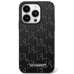 iPhone 16 Fekete Karl Lagerfeld Hot Stamp Magsafe tok
