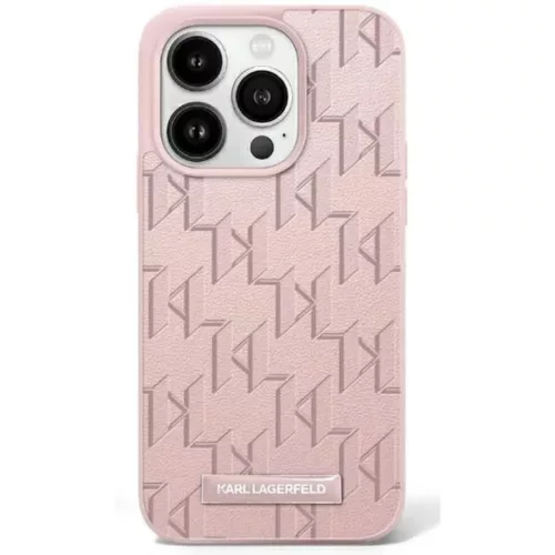 iPhone 16 Rózsaszín Karl Lagerfeld Hot Stamp Magsafe tok