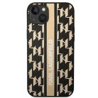 Karl Lagerfeld KLHCP14MPGKLSKW iPhone 14 Plus 6,7" keménytok barna / barna Monogram Csíkos tok