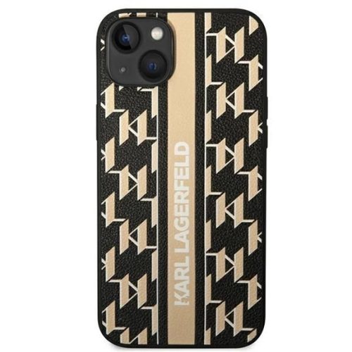Karl Lagerfeld KLHCP14MPGKLSKW iPhone 14 Plus 6,7" keménytok barna / barna Monogram Csíkos tok