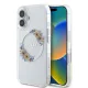 iPhone 16 Plus Átlátszó Guess IML Flowers Wreath MagSafe tok