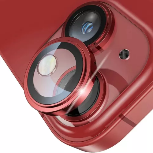 Lito - S+ Kameravédő Üveg - iPhone 14 / iPhone 14 Plus - Piros
