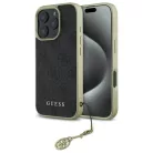 iPhone 16 Pro 6.3" fekete/fekete Guess GUHCP16LGF4GGR tok 4G Charms Collection