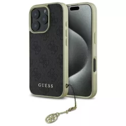   iPhone 16 Pro 6.3" fekete/fekete Guess GUHCP16LGF4GGR tok 4G Charms Collection