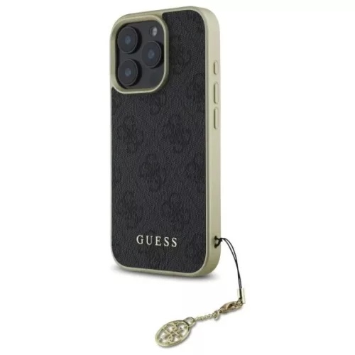 iPhone 16 Pro 6.3" fekete/fekete Guess GUHCP16LGF4GGR tok 4G Charms Collection