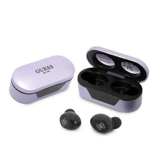 Guess GUTWST31EG TWS Bluetooth fejhallgató + töltőállomás lila/lila