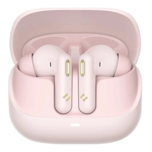 Havit - Vezeték nélküli fülhallgató (TW906 Pro) - Bluetooth 5.3, mikrofonnal, TWS, ANC, Type-C, 300mAh - Rózsaszín