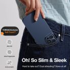 Torras - OriginFit-Mag sorozat - iPhone 15 Pro Max - Sötétkék tok