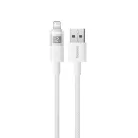 Baseus - Adatkábellel Display 2 - USB-ről Lightning, Gyors töltés, Digitális kijelző, 2.4A, 2m - Hold Fehér