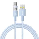 Baseus - Data Cable Display 2 (P10382701311-00) - Gyors töltés, USB Type-C, Digitális kijelző, 100W, 1m - Galaxy kék