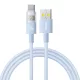 Baseus - Data Cable Display 2 (P10382701311-00) - Gyors töltés, USB Type-C, Digitális kijelző, 100W, 1m - Galaxy kék
