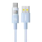 Baseus - Data Cable Display 2 (P10382701311-00) - Gyors töltés, USB Type-C, Digitális kijelző, 100W, 1m - Galaxy kék