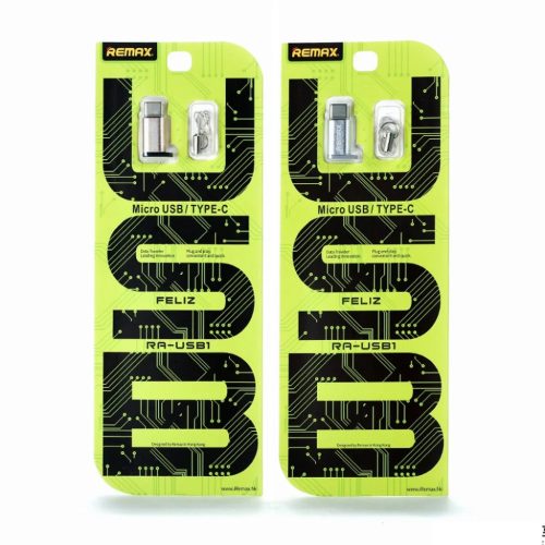Remax Micro USB/ USB Type-C adapter ezüst (RA-USB1)