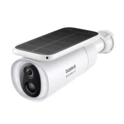   Baseus - Kültéri Biztonsági Kamera S1 (S0SW002130) - Napelemes, 2K, 8GB, Kétirányú Audio, Éjjellátó, 10.400mAh - Fehér