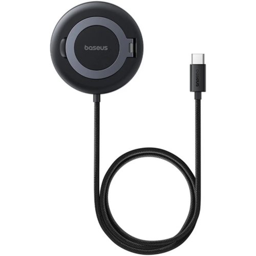 Baseus Simple Mini4 vezeték nélküli töltő, 15W, 1.67A, fekete