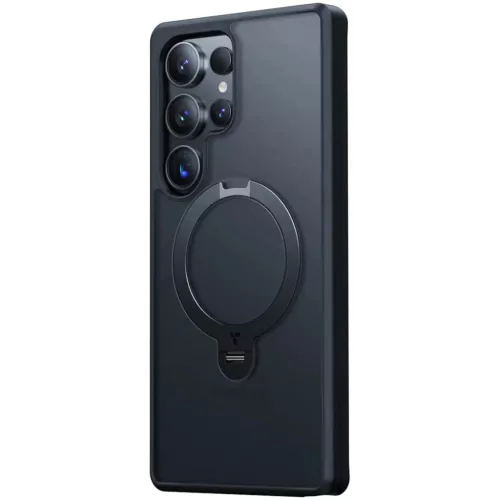 Torras - Ostand Spin sorozat - Samsung Galaxy S25 Ultra - Fekete tok