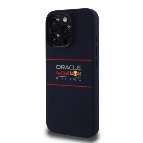 Red Bull Szilikon Vízszintes Logó MagSafe iPhone 16 Pro tok Sötétkék