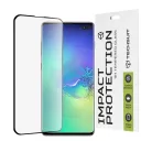Techsuit - 111D Teljes Fedezet / Teljes Ragasztású Üveg / 3D Hajlított Képernyő - Samsung Galaxy S10 Plus - Fekete üvegfólia