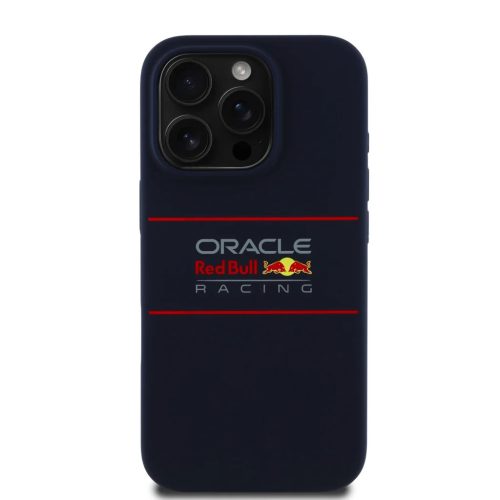 Red Bull Szilikon Vízszintes Logo MagSafe tok iPhone 15 Pro Max Navy