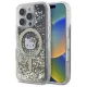iPhone 16 Pro 6.3" fekete arany/fekete arany Hello Kitty HKHMP16LLGDIK keménytok Liquid Glitter Fever MagSafe tok