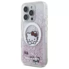 iPhone 16 Pro 6.3" Fehér/Fehér Hello Kitty HKHMP16LLSWKH Keménytok Liquid Glitter Sweet Kitty Masnik MagSafe tok