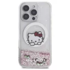 iPhone 16 Pro 6.3" Fehér/Fehér Hello Kitty HKHMP16LLSWKH Keménytok Liquid Glitter Sweet Kitty Masnik MagSafe tok