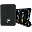 Karl Lagerfeld Saffiano Magnetic Karl & Choupette iPad Pro 11" 2024 fliptok - Fekete