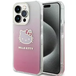   iPhone 13 Pro Rózsaszín Hello Kitty IML Gradient Electrop Kitty fej tok